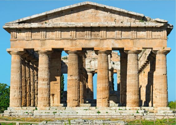 Ancient Greek temple in the Valley of the Temples, Sicily